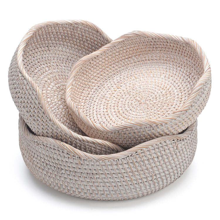 Rattan Bread Basket (3 Count)