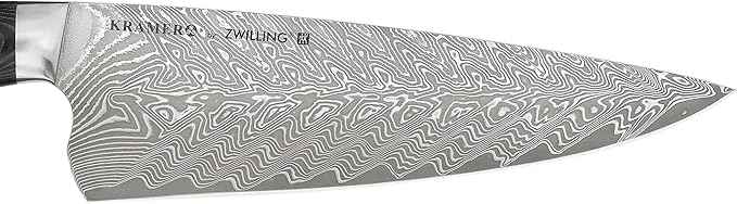 HENCKELS 8-inch Chef's Knife, Premium Quality, German Engineered, Informed by 100+ Years of Mastery, Stainless Steel, Dishwasher Safe, Black/Brown
