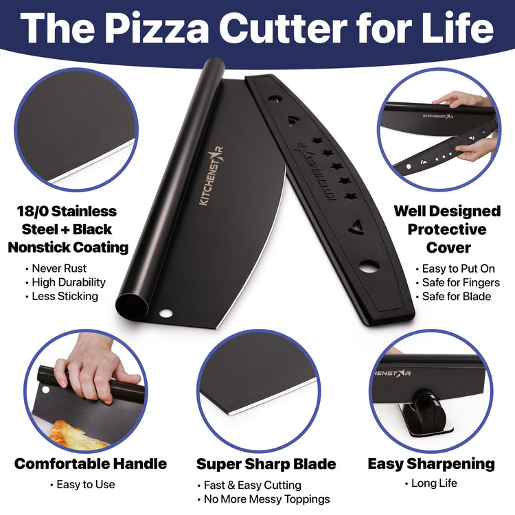 16 Inch Pizza Cutter Rocker Blade