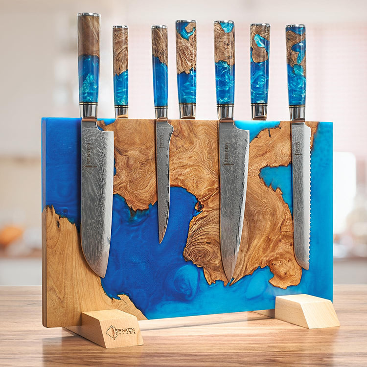 SENKEN "Tsunami" Extra Large Magnetic Knife Block (16 Count)
