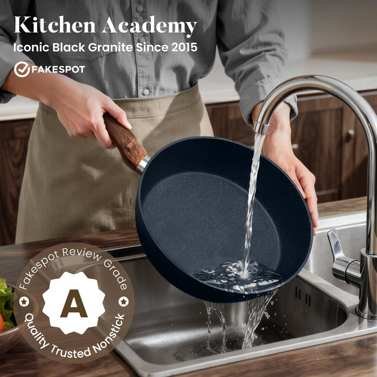 Blue Pots and Pans Set Non Stick