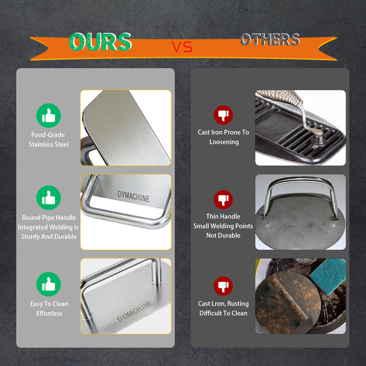 Stainless Steel Burger Press