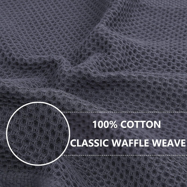 100% Cotton Waffle Weave Kitchen Dish Towels 12 (12 Count)