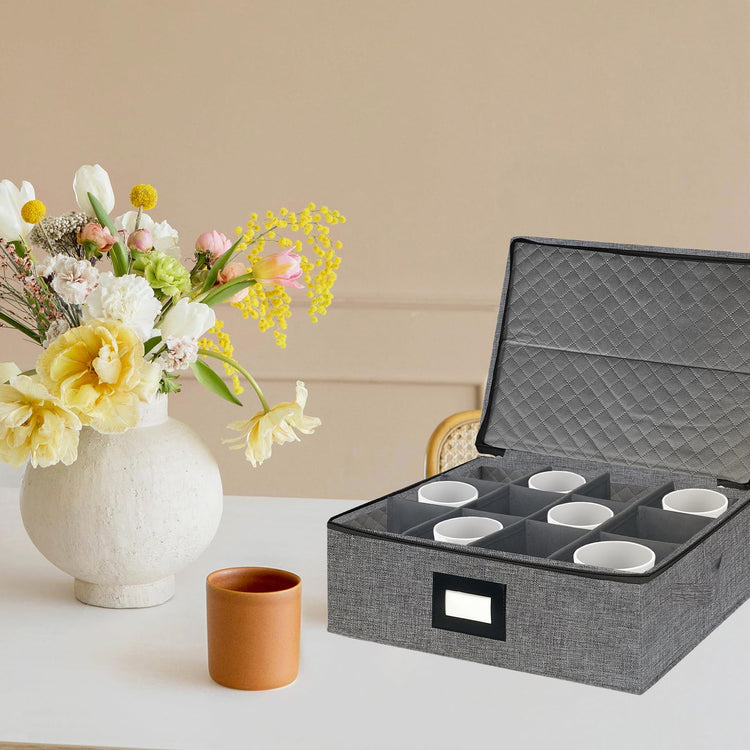 Mug Coffee Storage Box with Dividers