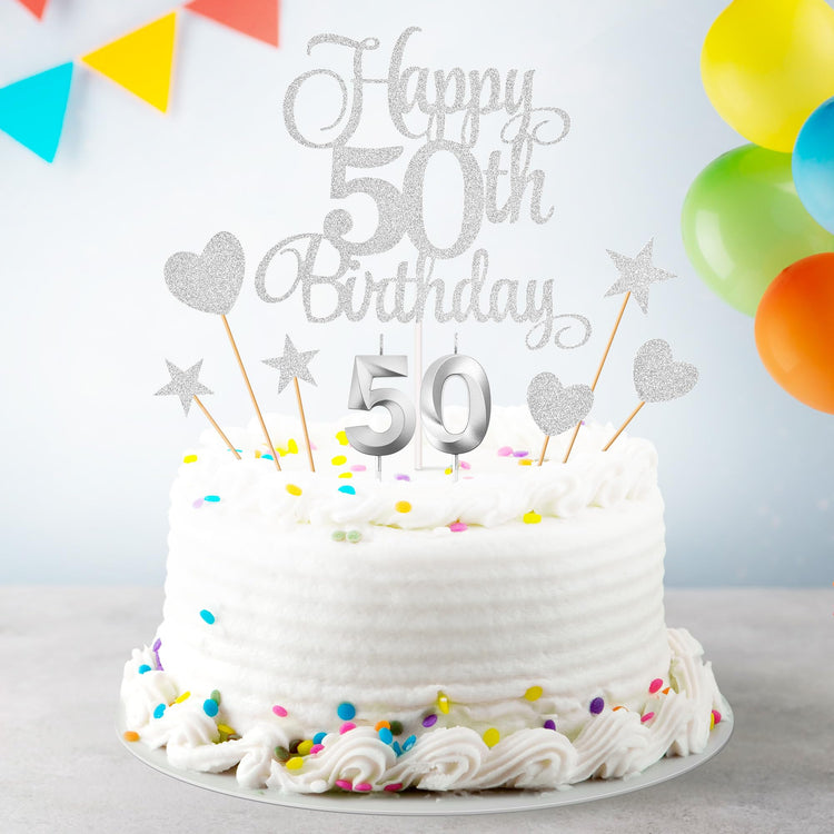 50th Birthday Cake Decorations