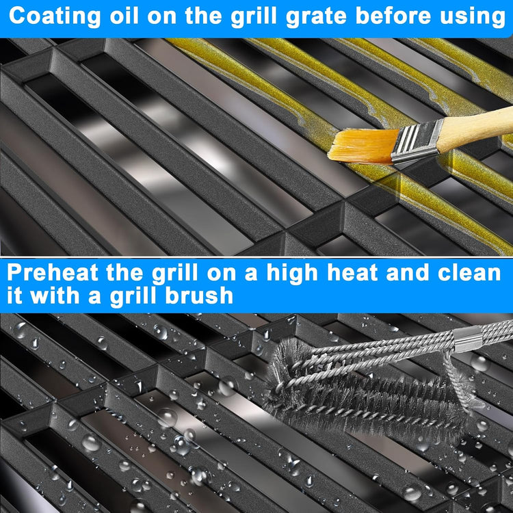 Cooking Grate for Weber Genesis II 300 Series Gas Grills Genesis II E-310 S-310 E-315 S-335 S-345 Genesis II SE-310/330/335 Genesis II LX E-340/ S-340, Replacement Parts for Weber 66095 66802 66805