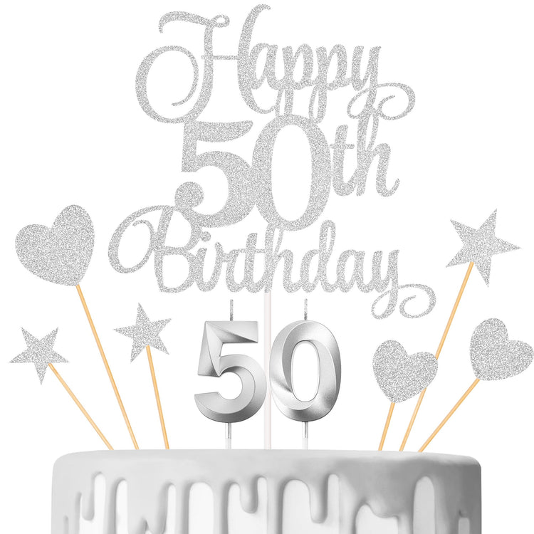 50th Birthday Cake Decorations