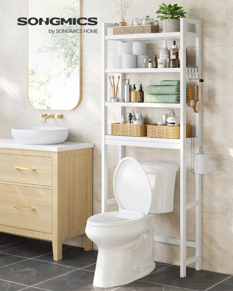 4 Tier Over The Toilet Storage