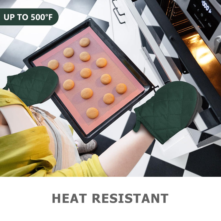 1 Pair Short Oven Mitts
