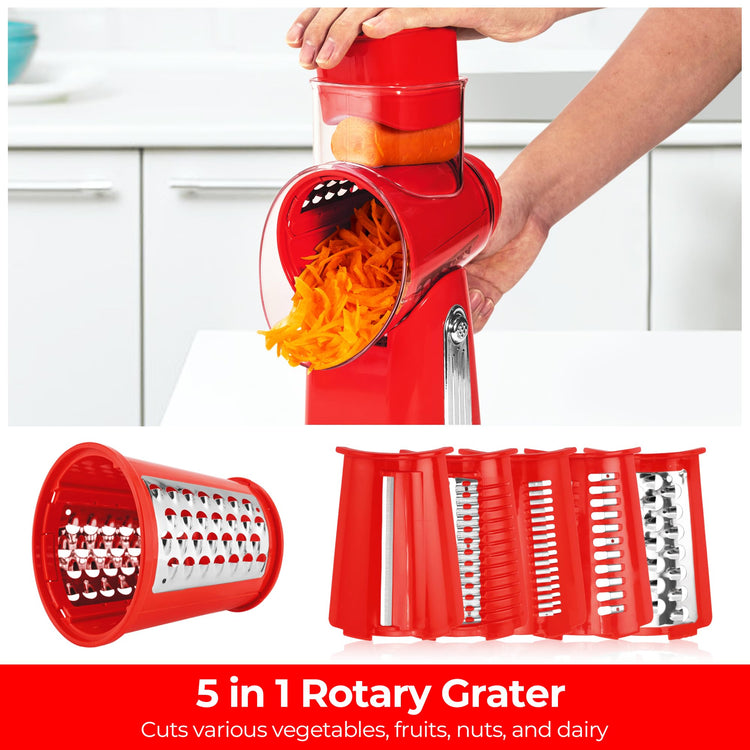 Rotary Cheese Grater 5 Blades