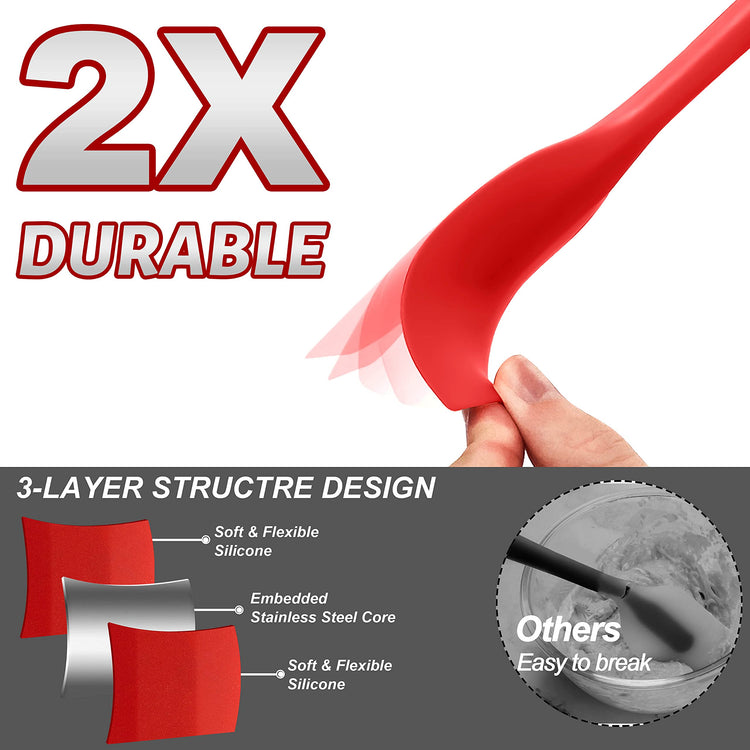 Silicone Spatula Set of 5 (5 Count)