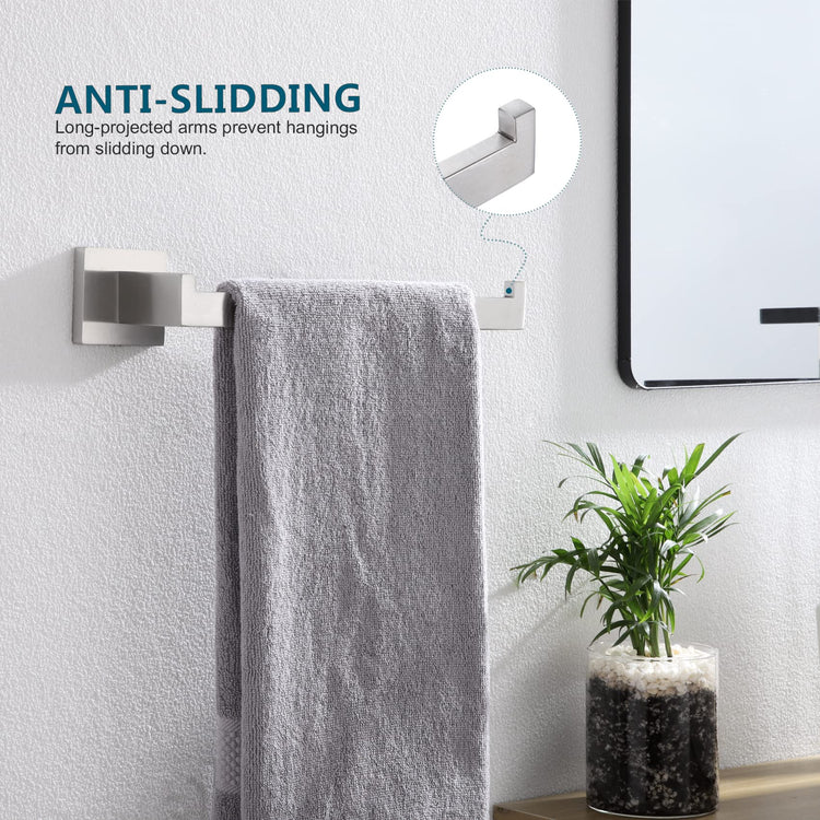 Hand Towel Holder Brushed Nickel Towel Bars Stainless Steel Bathroom Hardware Kitchen Paper Towel Holder Wall Mount