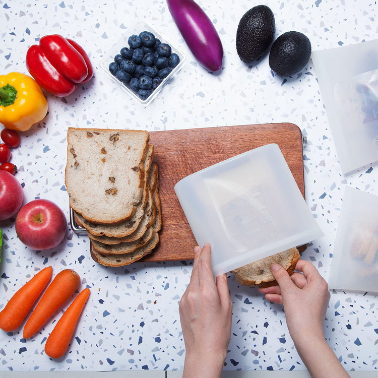 Reusable Silicone Food Storage Bag (2 Count)