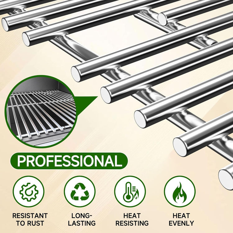 17" Stainless Steel Cooking Grates for Charbroil Commercial Infrared 3 Burner 463355220 463242516 463242515 466242615 463243016, Grill Grates for 463346017 466242616 463367016 463246018, G466-0025-W1A