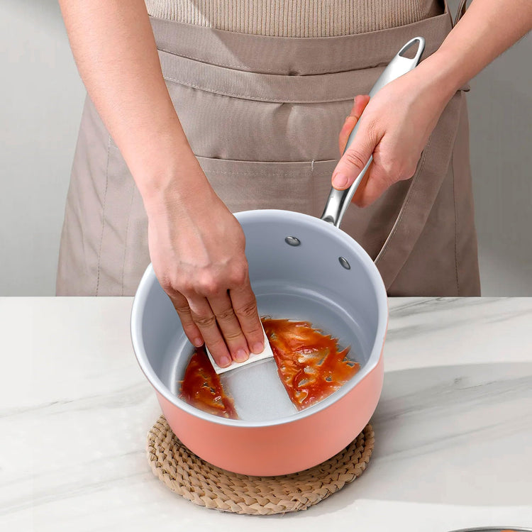 2.0 Quart Stainless Steel Pot Saucepan with Glass Strainer Lid