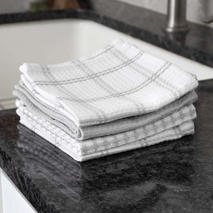 Premium Waffle Dish Cloths (4 Count)