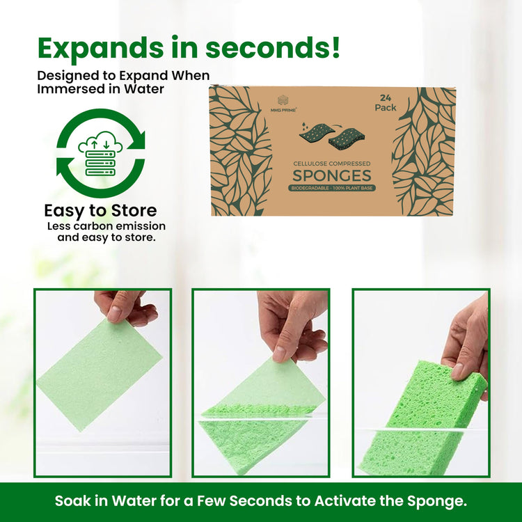 Cellulose Sponges (24 Count)