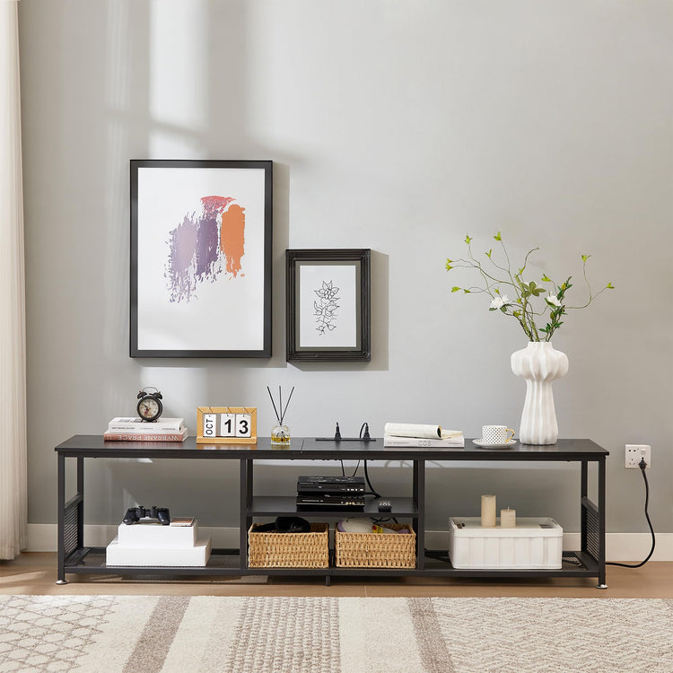 TV Stand with Power Outlets for Televisions up to 80Inch