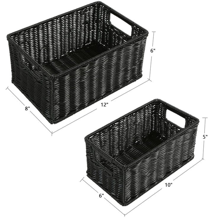 Wicker Baskets for Storage (2 Count)