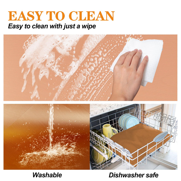 75 Inch Roll Reusable Copper Oven Liners for Bottom of Oven
