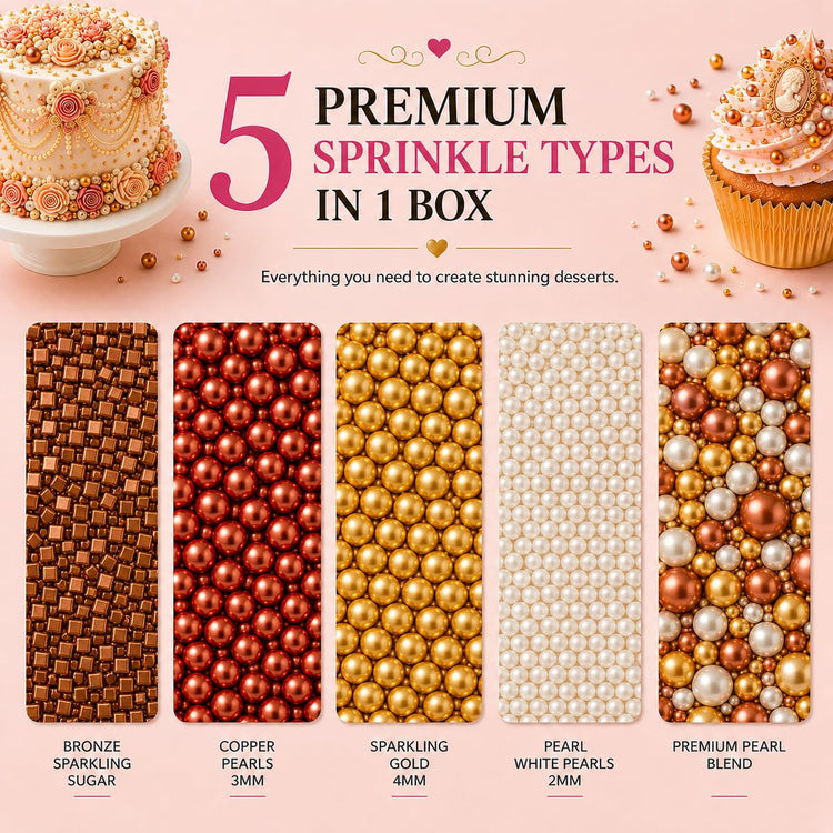 Sprinkle Mix Edible Gold (5 Ounce)