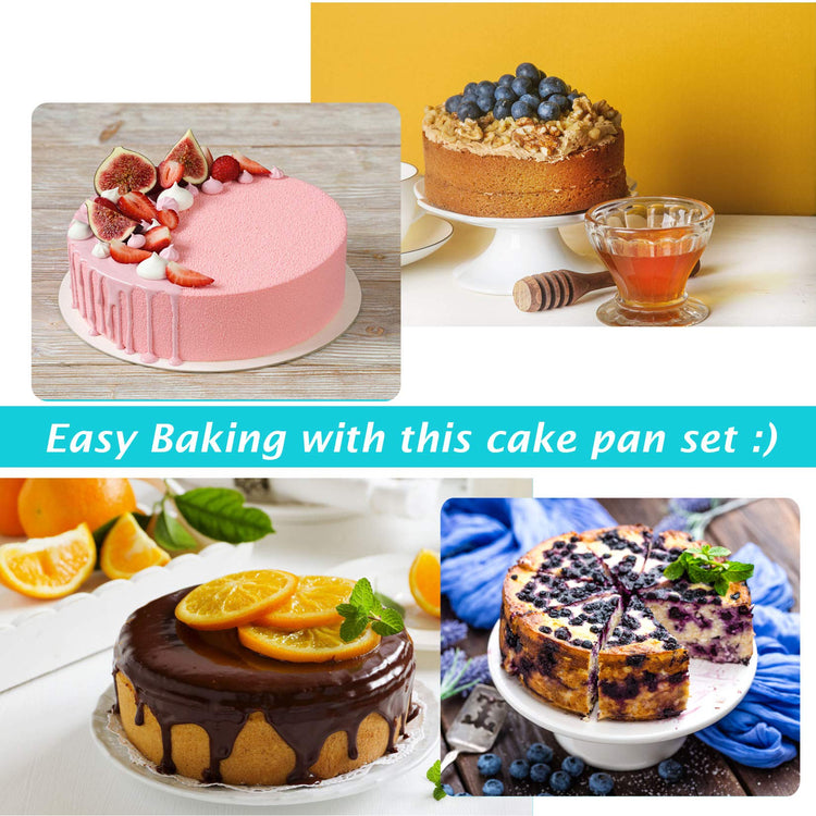 9.5 Inch Round Cake Pan Set of 3 (3 Count)