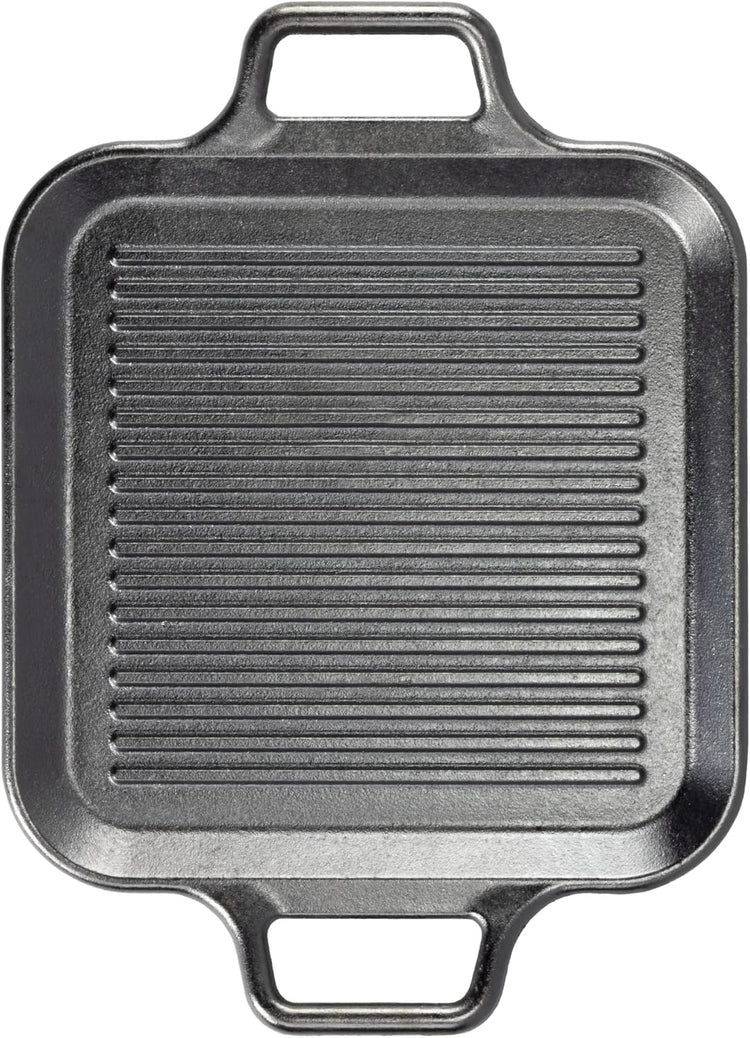 Lodge BOLD 12 Inch Seasoned Cast Iron Grill Pan with Loop Handles; Design-Forward Cookware - Nestoria