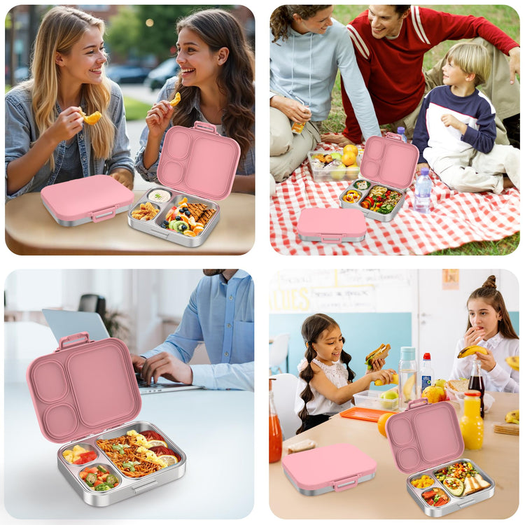 Stainless Steel Bento Lunch Box for Kids