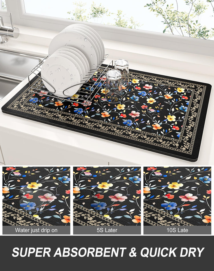 Dish Drying Mat for Kitchen Counter