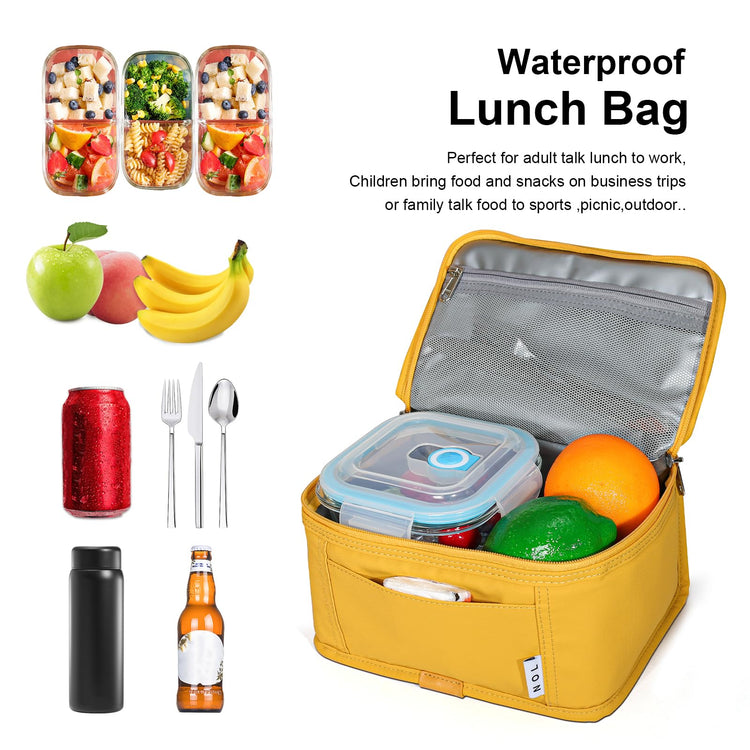 NOL Small Lunch Bag Mini Lunch Box Insulated Lunch Bag for Men