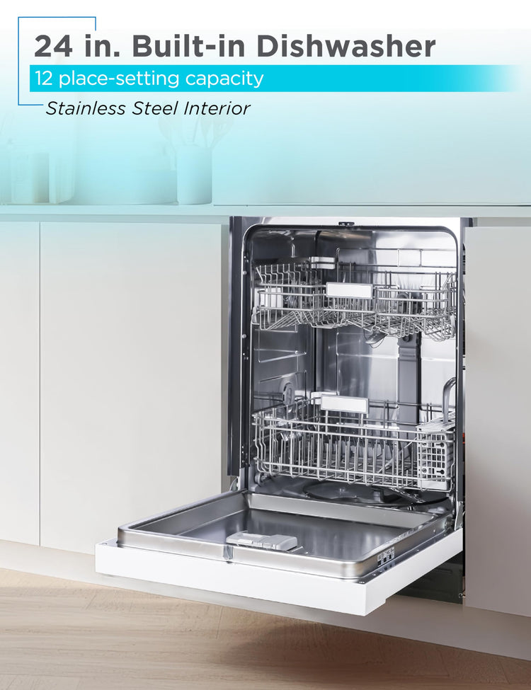 24" Built In Dishwasher