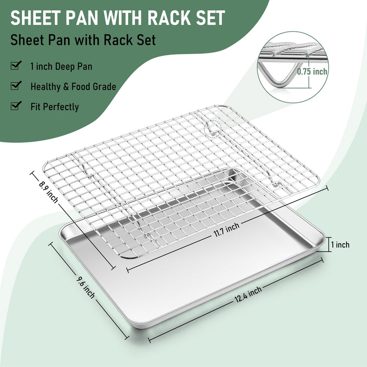 Baking Sheet with Wire Rack Set (2 Count)