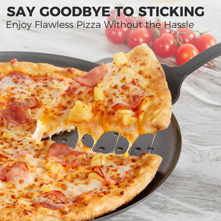 2 Pack Pizza Pan 14 Inch with Holes (2 Count)