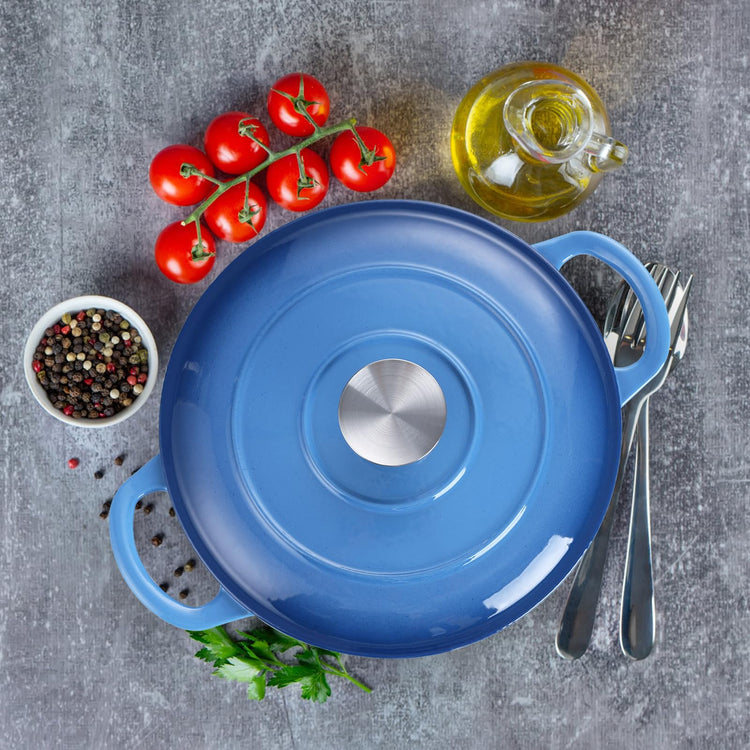 3 Qt Enameled Cast Iron Dutch Oven with Lid