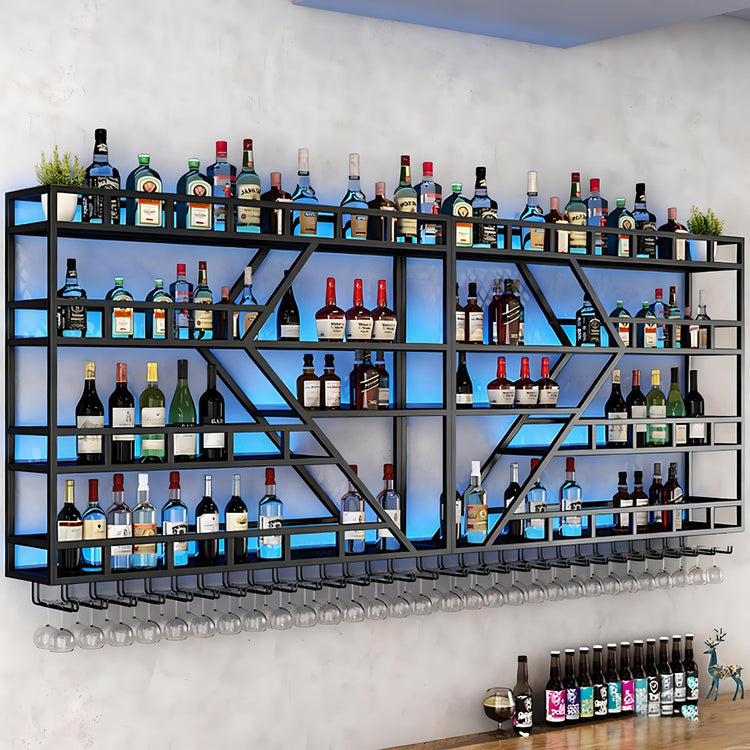 94.4in Large Wall Mounted Wine Rack