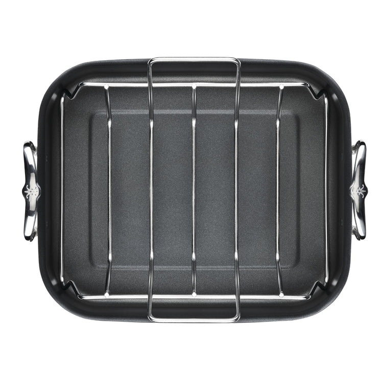 Provisions 14.5" Classic Clad Nonstick Roasting Pan with Stainless Steel Rack