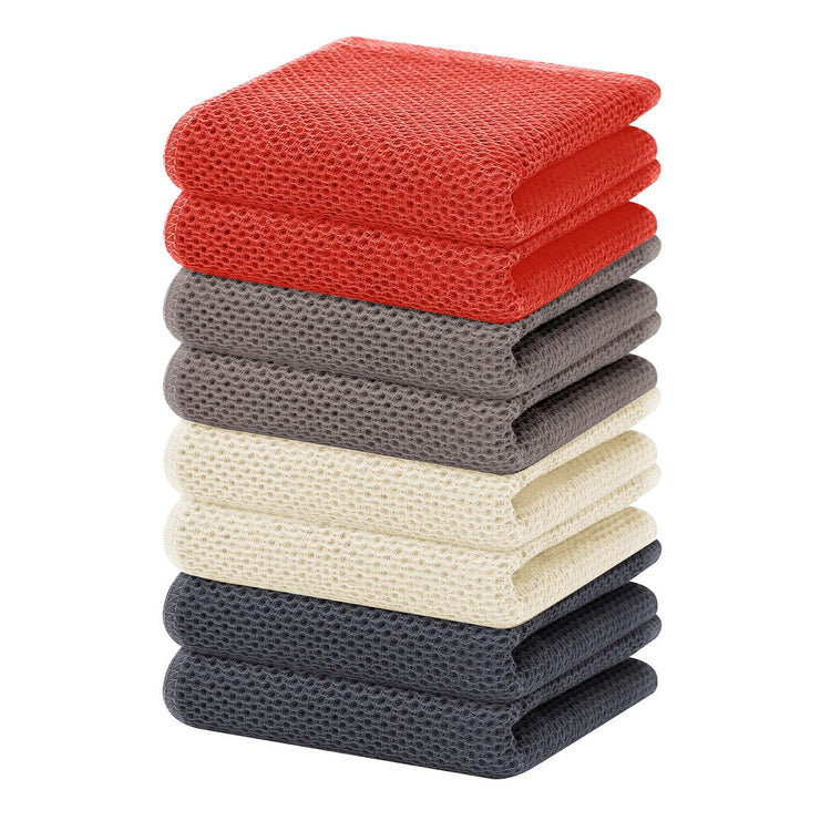 100% Cotton Waffle Weave Kitchen Dish Towels 8 (8 Count)