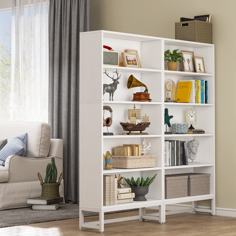 Tall Bookcase and Bookshelf