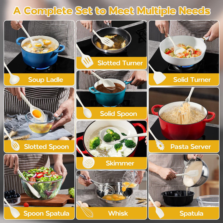 Kitchen Cooking Utensils Set of 10 (10 Count)