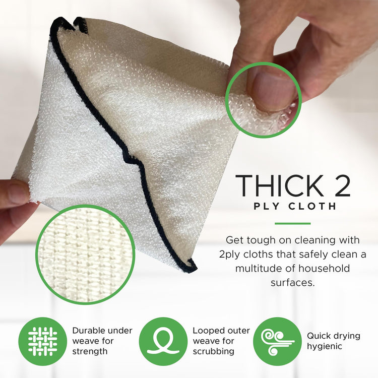 Dishcloths Kitchen Dishrag Cleaning Scrub Reusable 6pk 9x9in