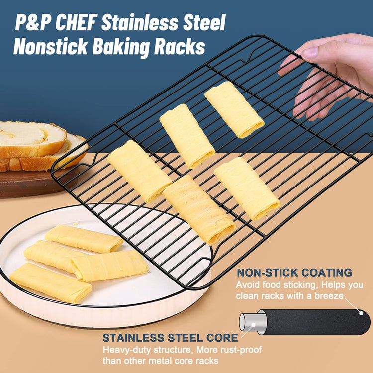 15.3" x 11.25" Cooling Baking Wire Racks Pack of 2