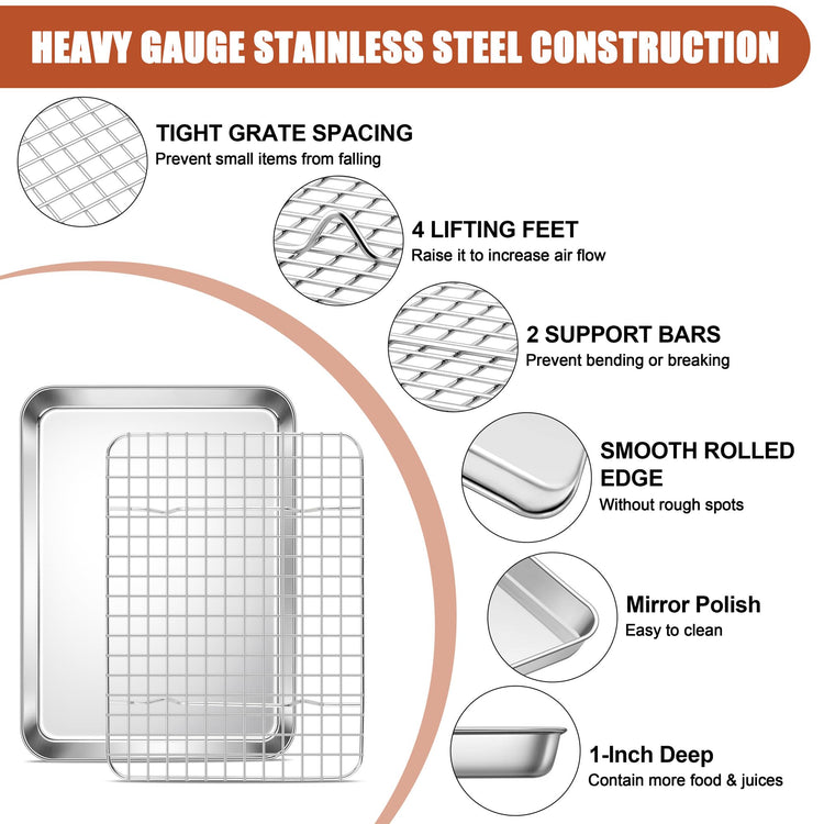 Baking Sheet with Wire Rack Set (2 Count)