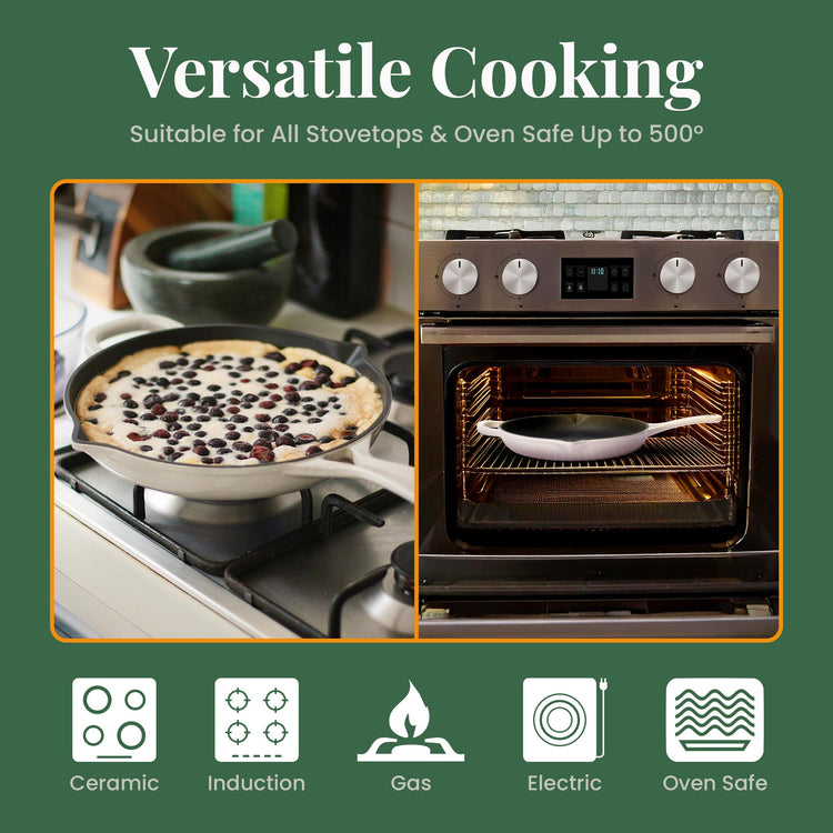 Enameled Cast Iron Skillet