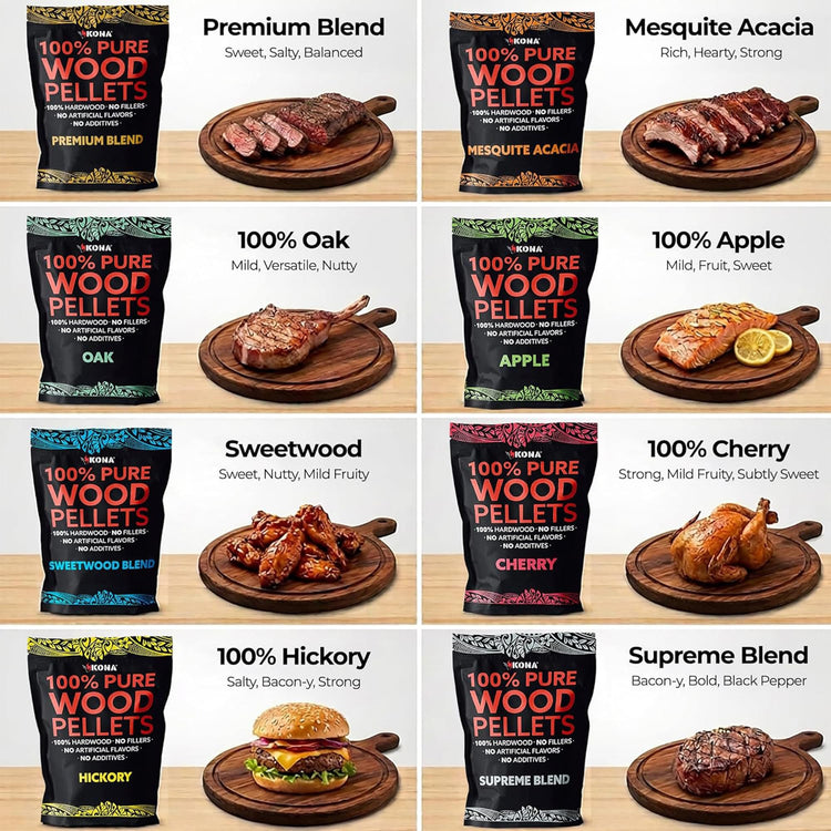 Wood Pellet Variety Pack for Ninja Woodfire (8 Count)