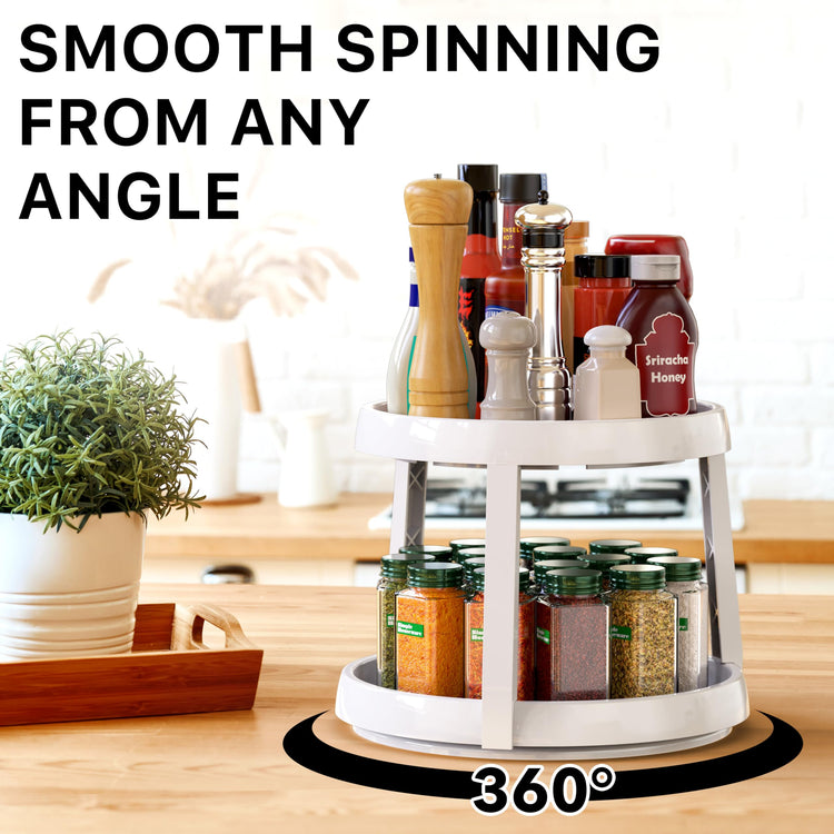 2 Tier Lazy Susan Spice Organizer