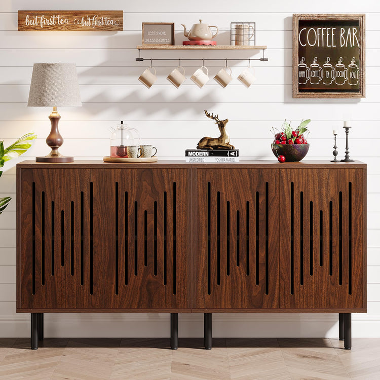 Set of 2 Sideboard Buffet with Storage
