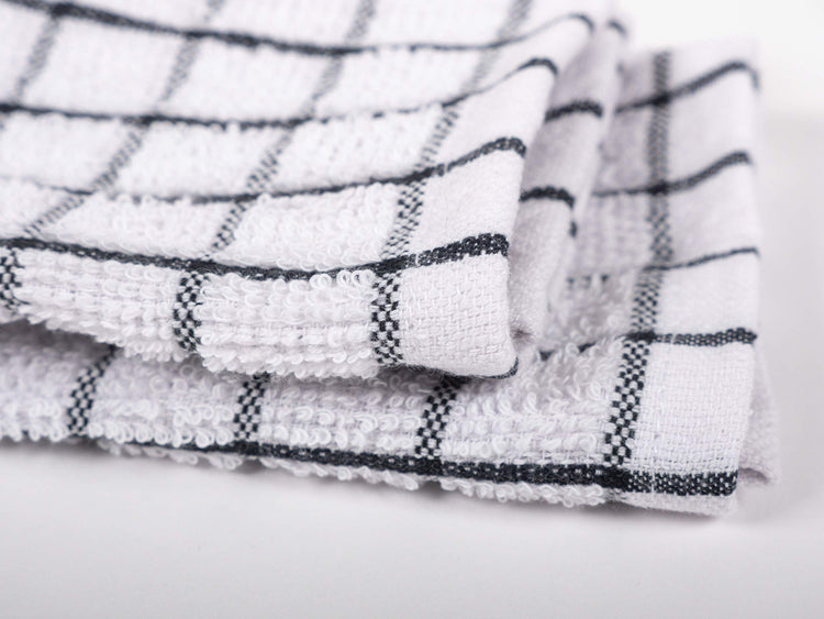 Pantry 100% Cotton Checkered Grid Dish Cloths (6 Count)