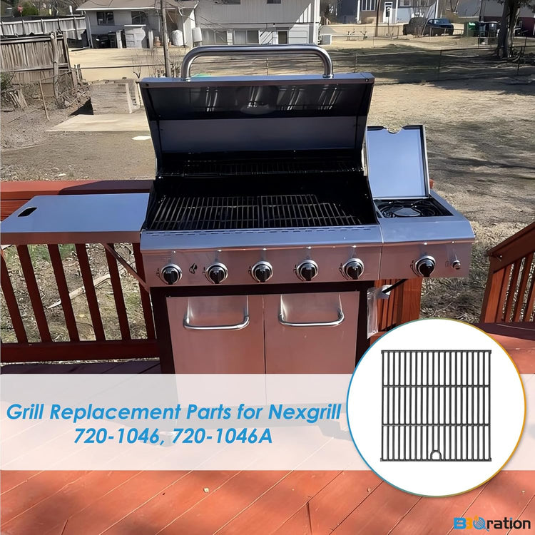 Replacement Parts for Nexgrill 5 Burner 720-1046 720-1046A, Grill Grate for Nexgrill 720-1046 Grill Parts 720-1046A Cooking Grate for Nexgrill Replacement Parts 5 Burner