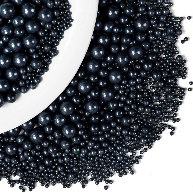 Edible Black Sugar Sprinkles (4.5 Ounce)