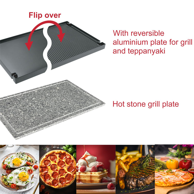Raclette Grill with Extra Stone Plate